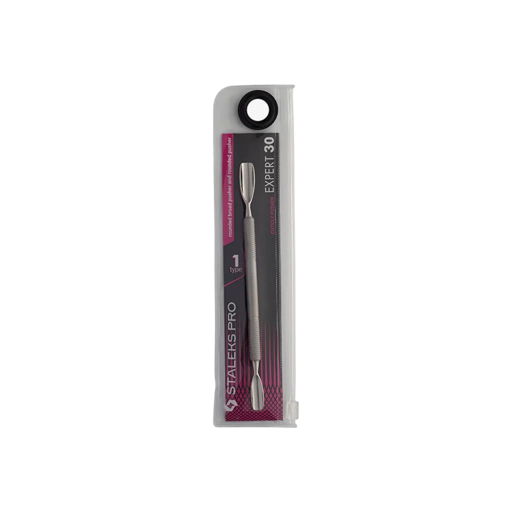 Cuticle pusher EXPERT 30 TYPE 1 (rounded broad pusher and rounded pusher)