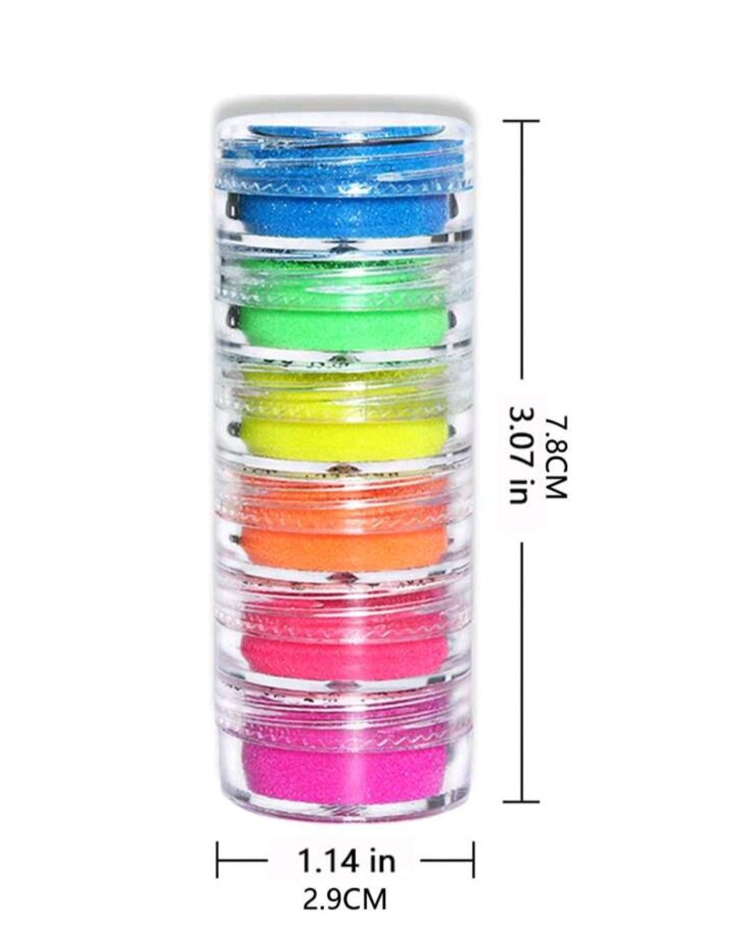 NAIL GLITTER 6PCS - NR 21