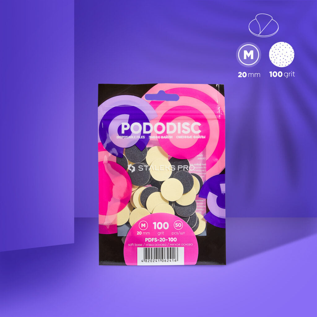 Disposable Pododisc Staleks Pro M, 100 grit (50 pcs)