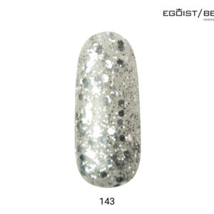 143 Silver Confetti Gel Polish-8ml