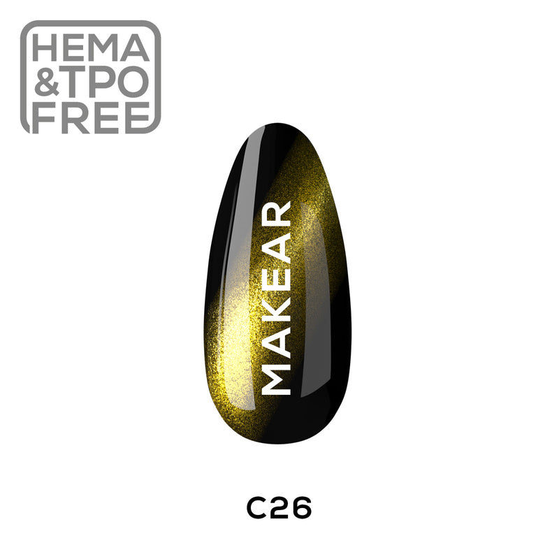 C26 UV Gel Polish Makear Cat Eye (HENAFREE)