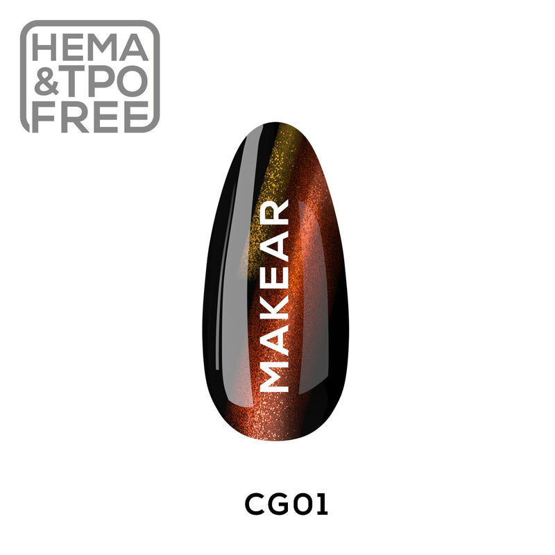 GC01 UV Gel Polish Makear Cat Eye (HEMAFREE)