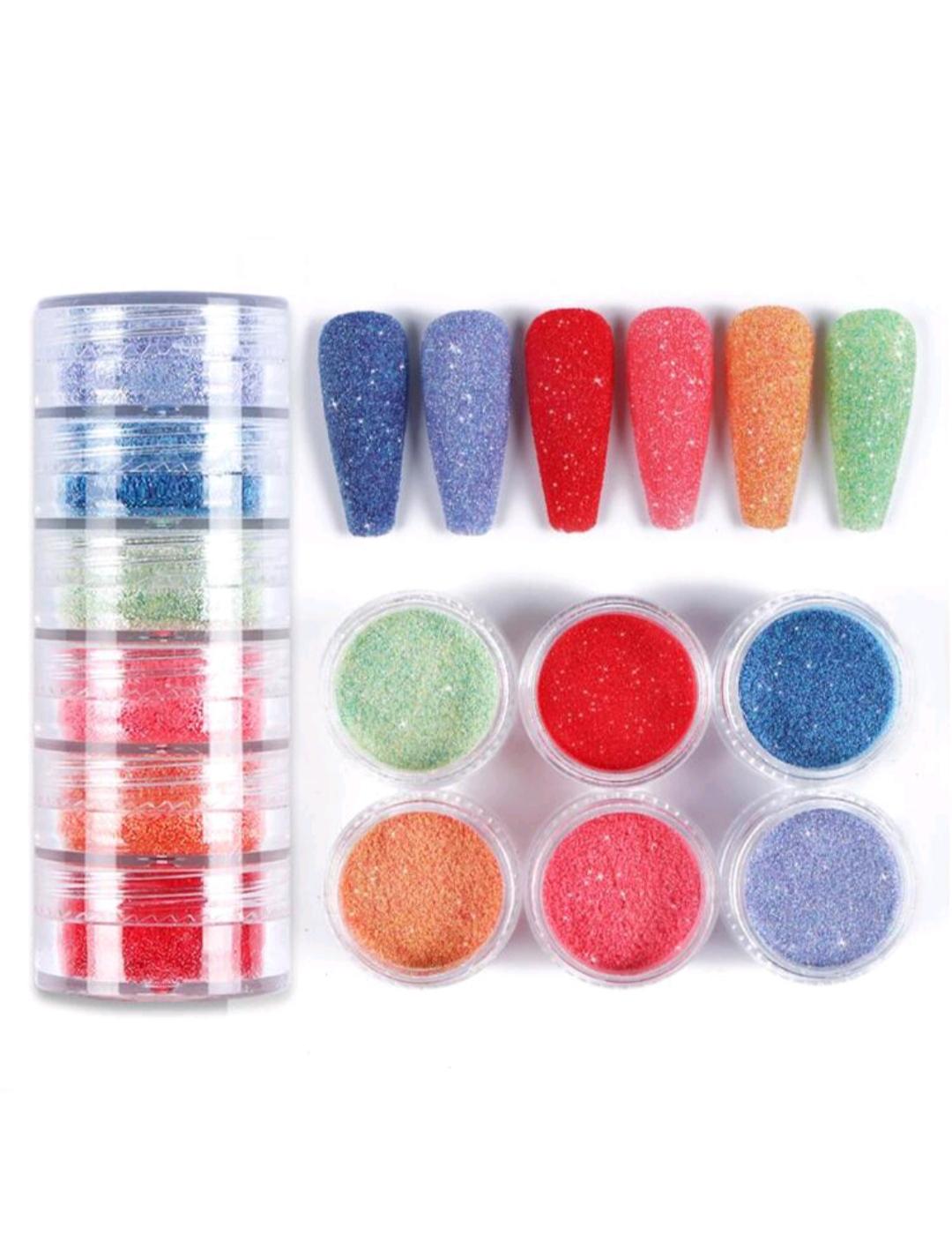 NAIL GLITTER PACK OF 6PCS - NR23